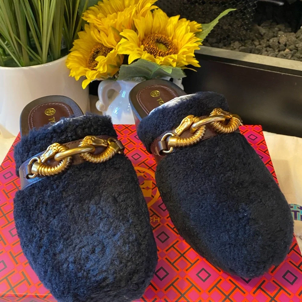TORY BURCH JESSA SHEARLING CLOG